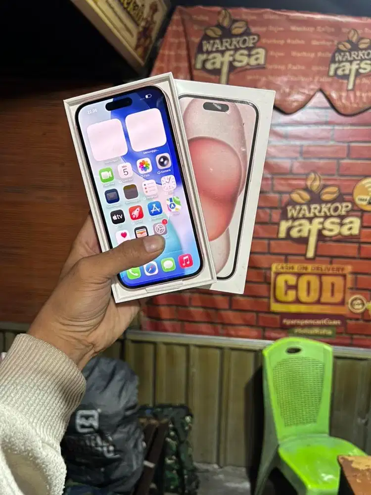 IPHONE 15 BASIC 128GB PINK IBOX GARANSI AKTIF
