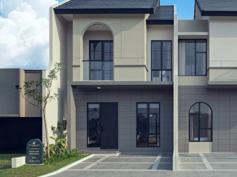 Rumah 2 Lantai Modern Tipe Montana L6–CitraLand Cibubur, Cicilan 6Jtan
