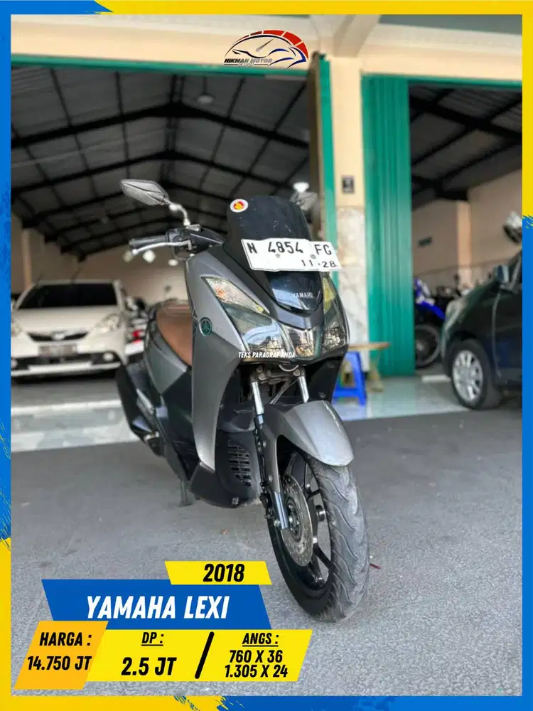 YAMAHA LEXI 2018 MESIN AMAN POLL MASZEHH HIKMAH MOTOR KEPUH