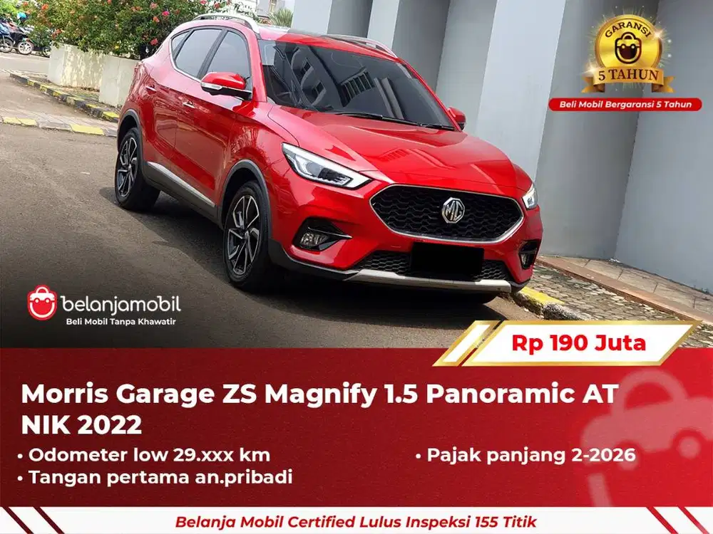 [ GARANSI 5TH ] MG Morris Garage ZS Magnify 1.5 Panoramic 2022/2023