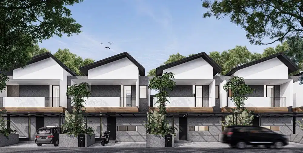 Rumah Modern 2 Lantai Tipe 100 Lokasi Strategis, Sertifikat SHM
