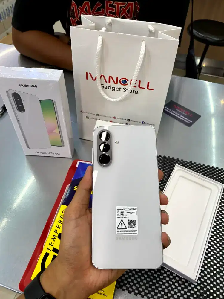 ANYAR GRESS A56 ram 12/256 gratis adaptor, temper glass, silicone case