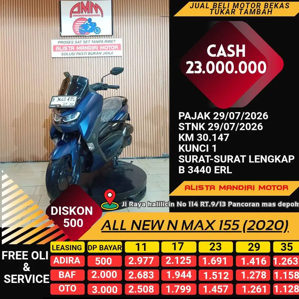 ALL NEW N MAX 155 2020 MOTOR MATIC BISA DI KREDIT HARGA MURAH