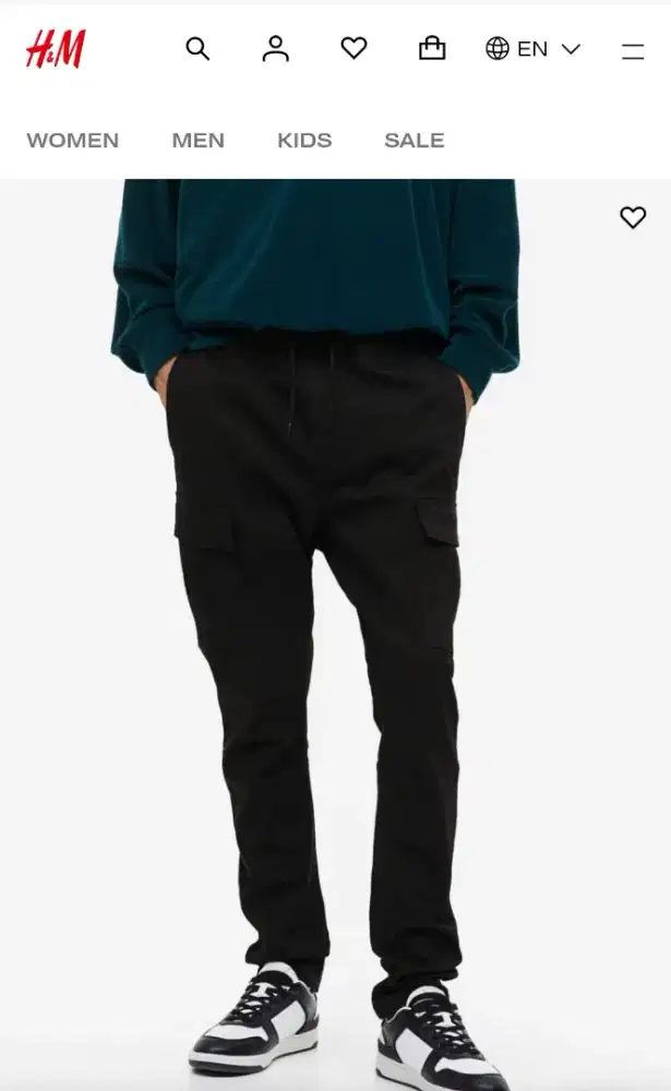 Celana cargo h&m skinny fit