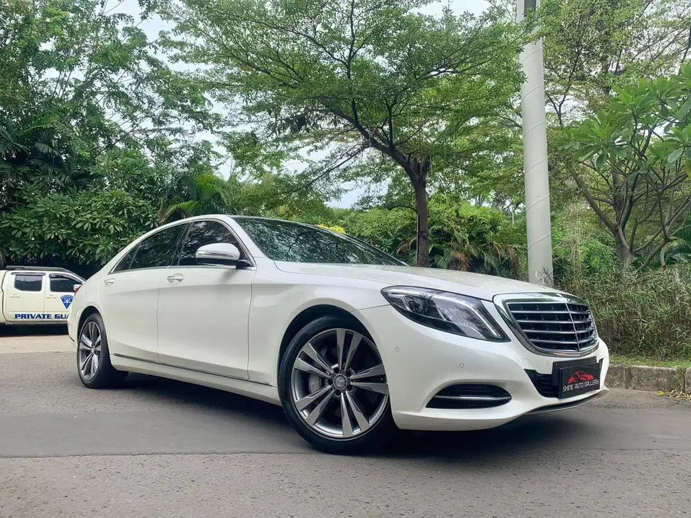 MERCEDES-BENZ S400L 2015 WHITE ON BROWN MERCY S400 L 2015
