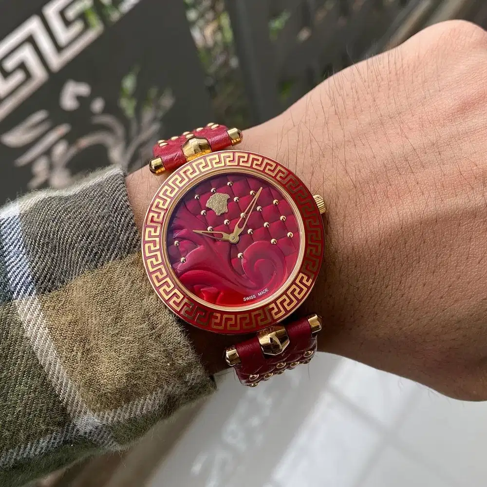 Versace Vanitas Red Dial Quartz 40mm