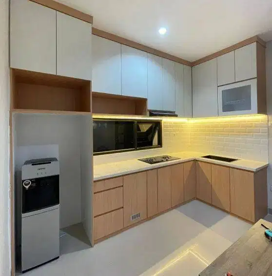 Custom Interior Kitchen Set, Backdrop TV, Lemari, Wardrobe, Kitchenset