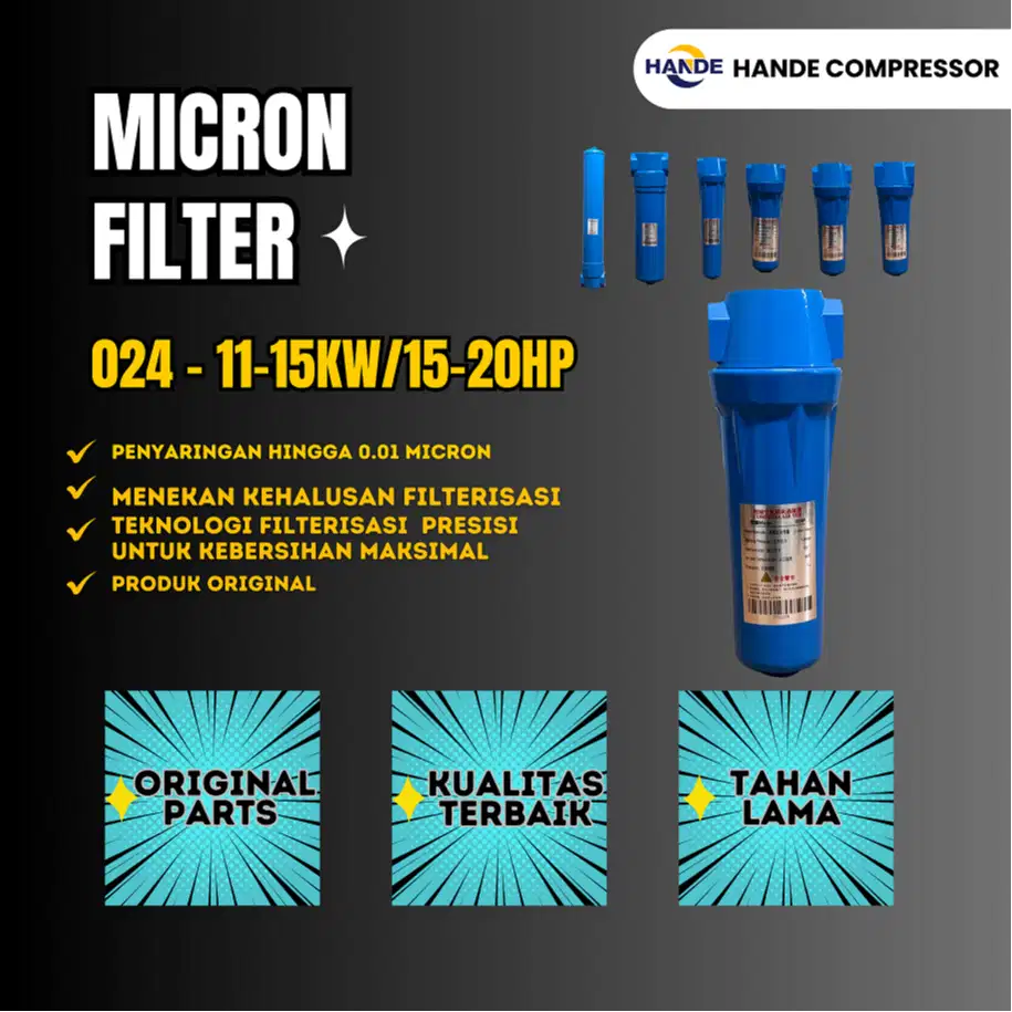 Hande Original Sparepart Micron Filter/Precise Filter 024 11KW-15HP