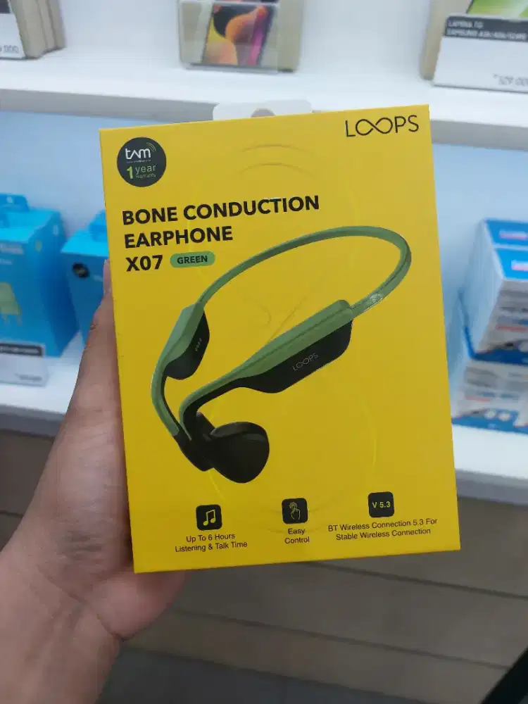 Earphone LOOPS Original Bergaransi Warna Green