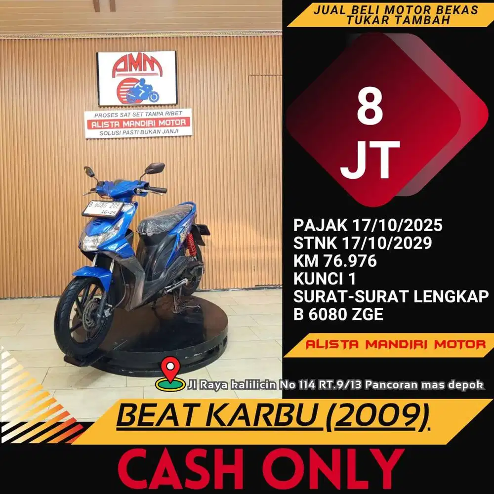 BEAT KARBU 2009 MOTOR MATIC HARGA MURAH HEMAT TERJANGKAU