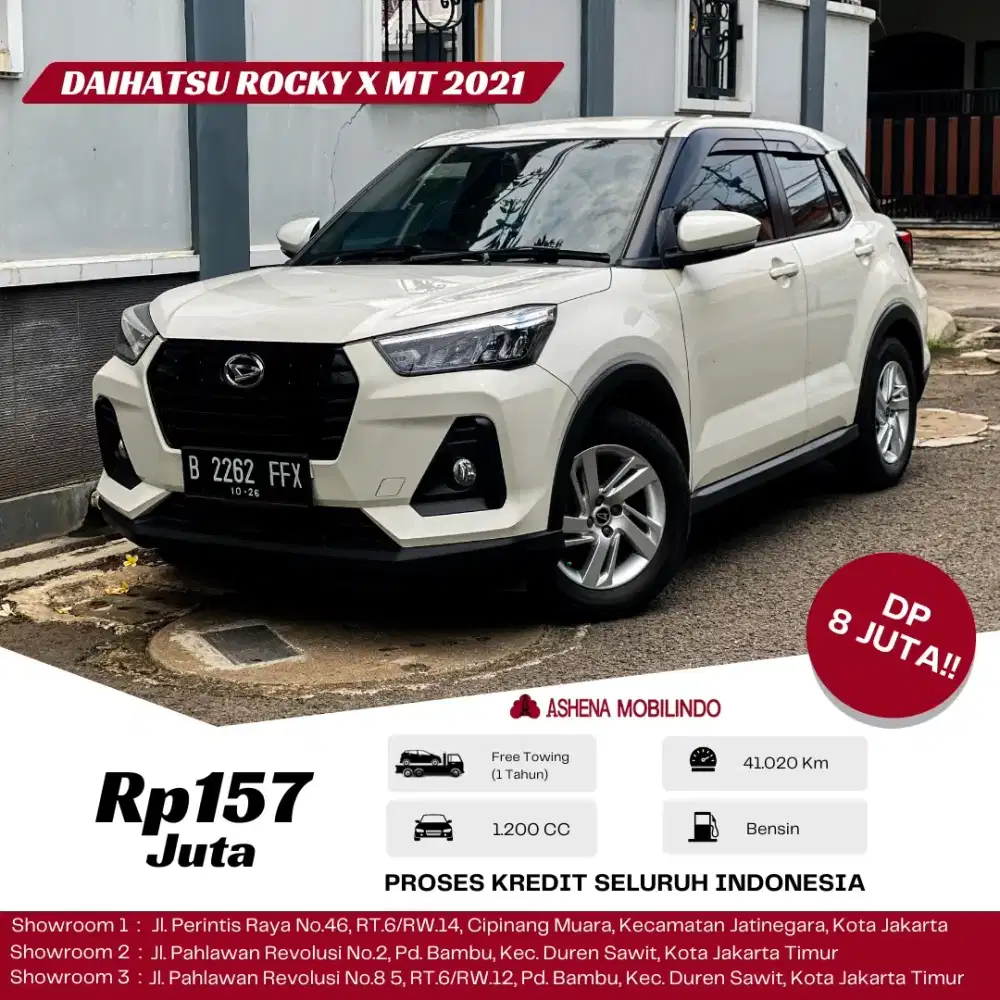 Rocky 1.2 X MT 2021 Putih DP 5jt Cash Atau Kredit Terbaik SeOLX!