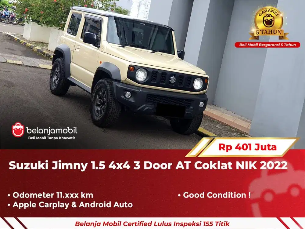 [ GARANSI 5TH ] Suzuki Jimny 1.5 4x4 3 Door AT Coklat NIK 2022/2023