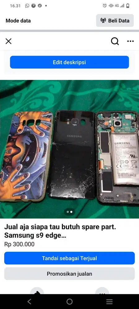 Jual mesin samasung S9 edge