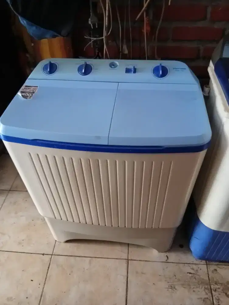 Mesin cuci bekas Mer Politron kea jalan normal kap 7 kg