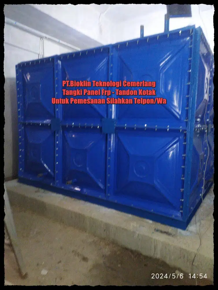 Tangki panel fiber - Tangki Air Kotak - Tangki Air Fiberglass