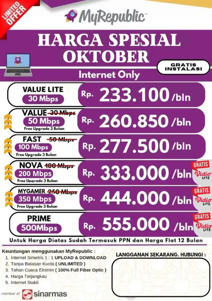 Promo wifi my republic