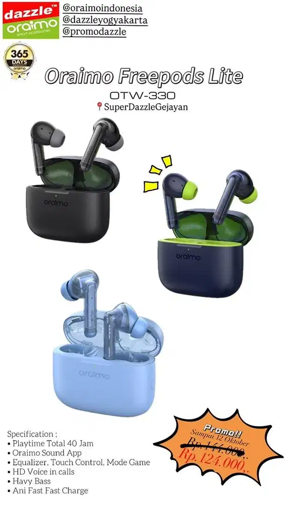 TWS Oraimo Freepods Lite OTW-330