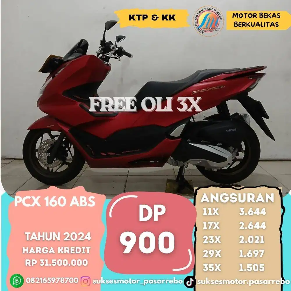 HONDA PCX 160 ABS TAHUN 2024 GRATIS KIRIM SEJABODETABEK, BERGARANSI
