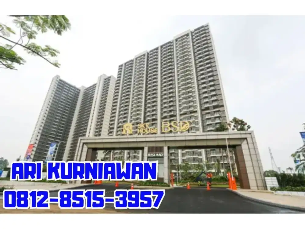 Jual Apartment Studio Skyhouse BSD – Lt.29, Furnished, 450 Jt Saja!