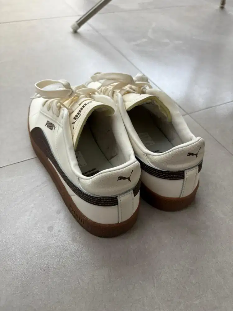 Puma Men Sneakers Club SL Suede Ivory-Chestnut Brown