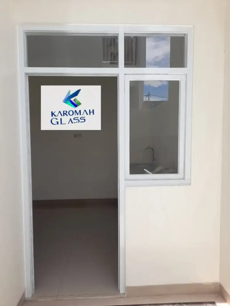 Toko Karomah Glass spesialis Aluminium pintu jendela bisa custom