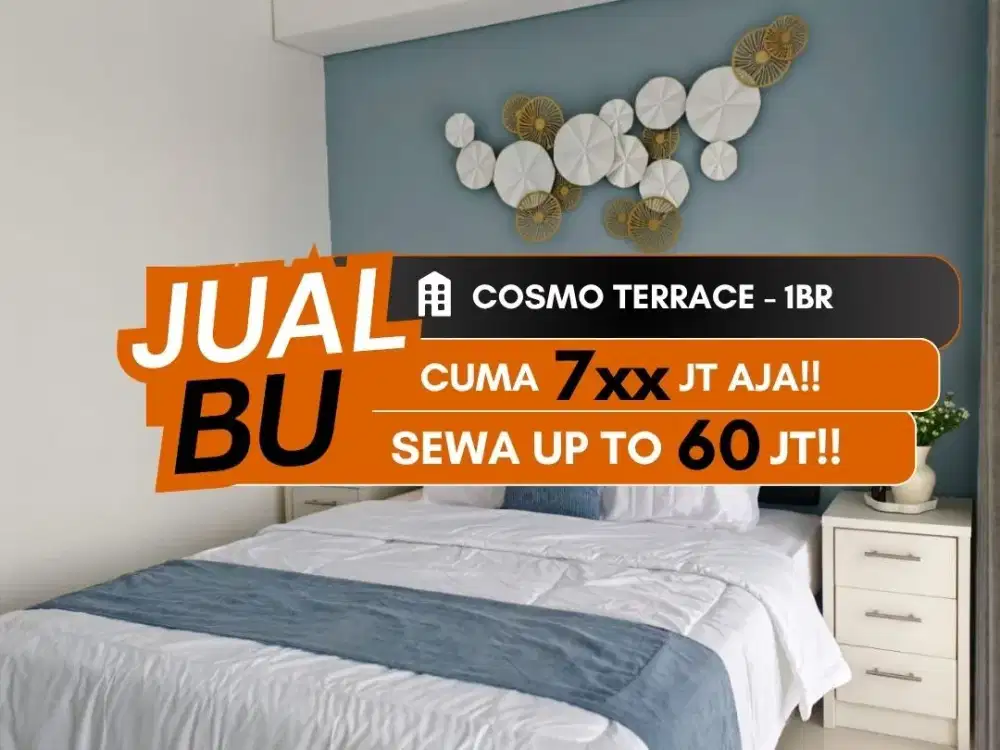 JUAL CEPAT BU 1BR Apartemen Cosmo Terrace Thamrin City Residence