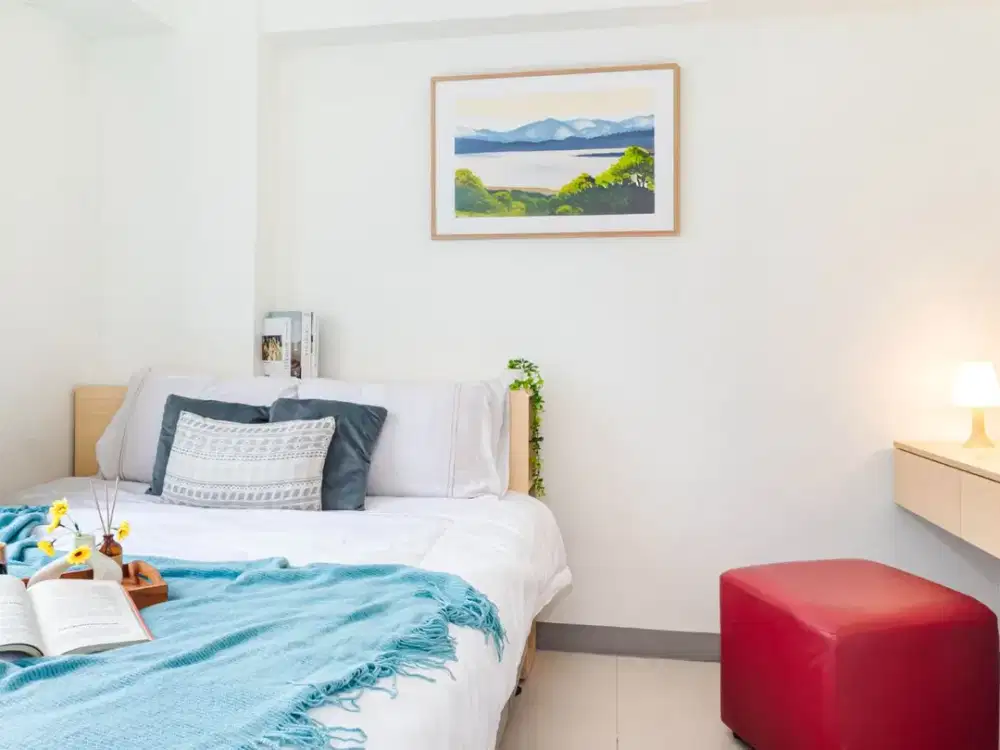 (BAYAR BULANAN) Bassura City 2BR (2 kamar) Full Furnished Siap Huni!