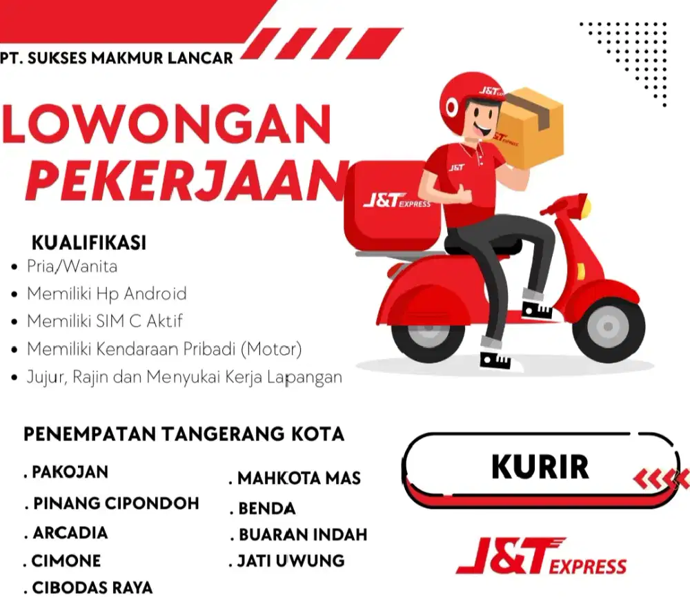 Lowongan pekerjaan jnt