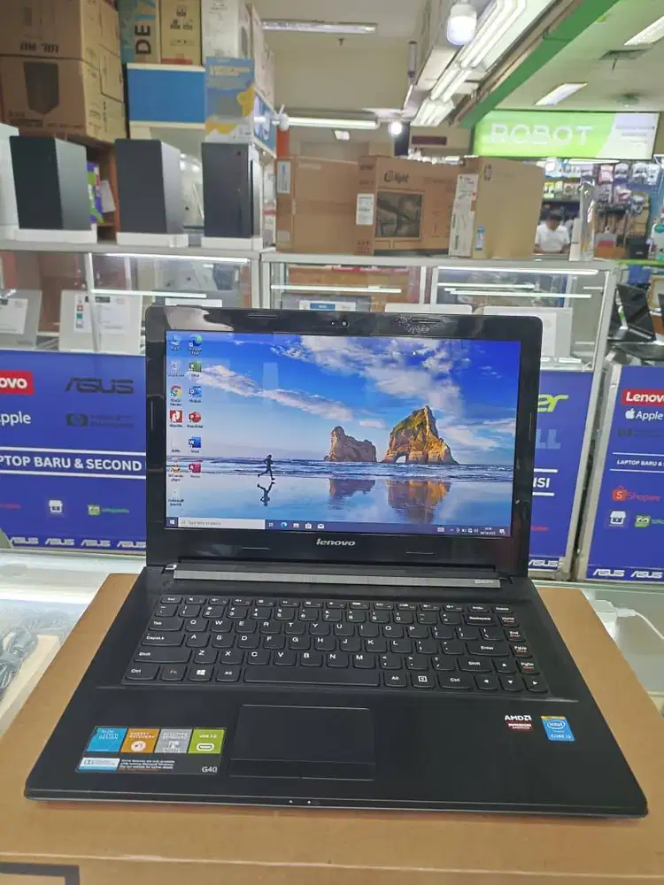 Lenovo Laptop G40 Core i3 Gen 4 AMD Radeon HD 8500M RAM 6GB SSD 128GB