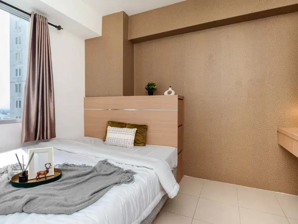(BAYAR BULANAN) Bassura City 2BR (2 kamar) Full Furnished Siap Huni!