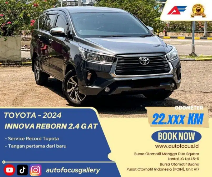 LOW KM Toyota Kijang Innova Reborn 2.4 G AT diesel 2024