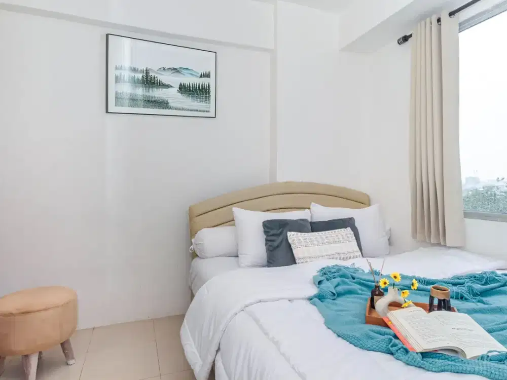 (BAYAR BULANAN) Bassura City 2BR (2 kamar) Full Furnished Siap Huni!
