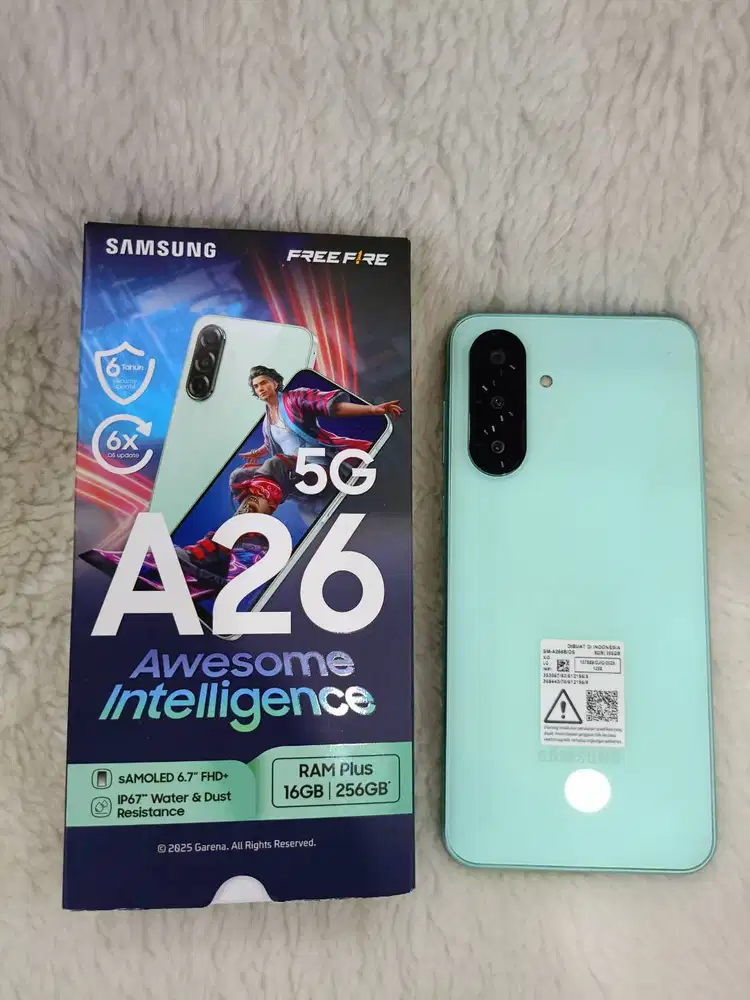 SAMSUNG A26 5G 8/256 LIKE NEW FULLSET NOMINUS GARANSI PANJANG
