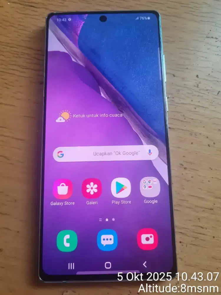 Galaxy Note 20 Sein Mulus 95% Minus