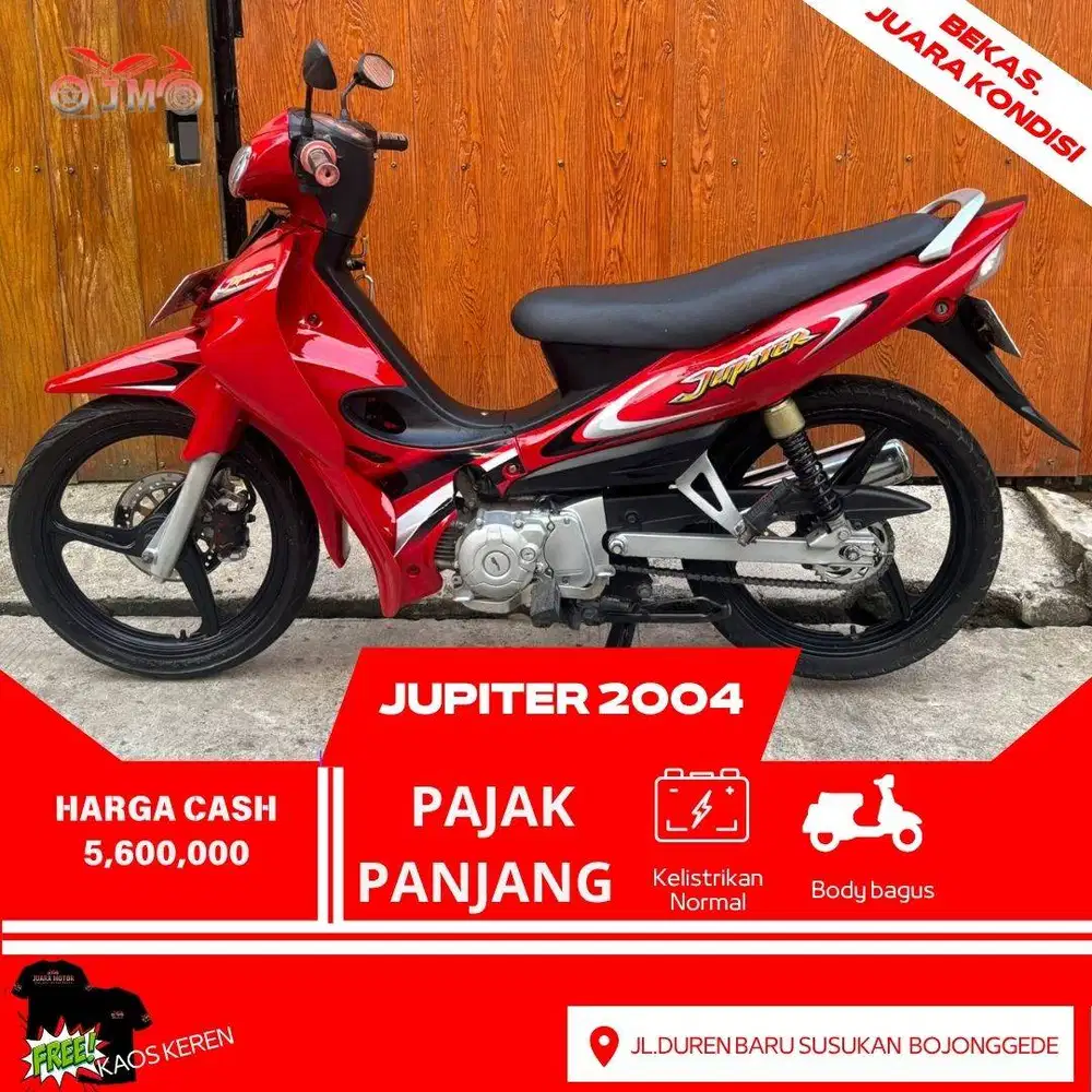 JUPITER 2004 SURAT LENGKAP PAJAK PANJANG TERMURAH
