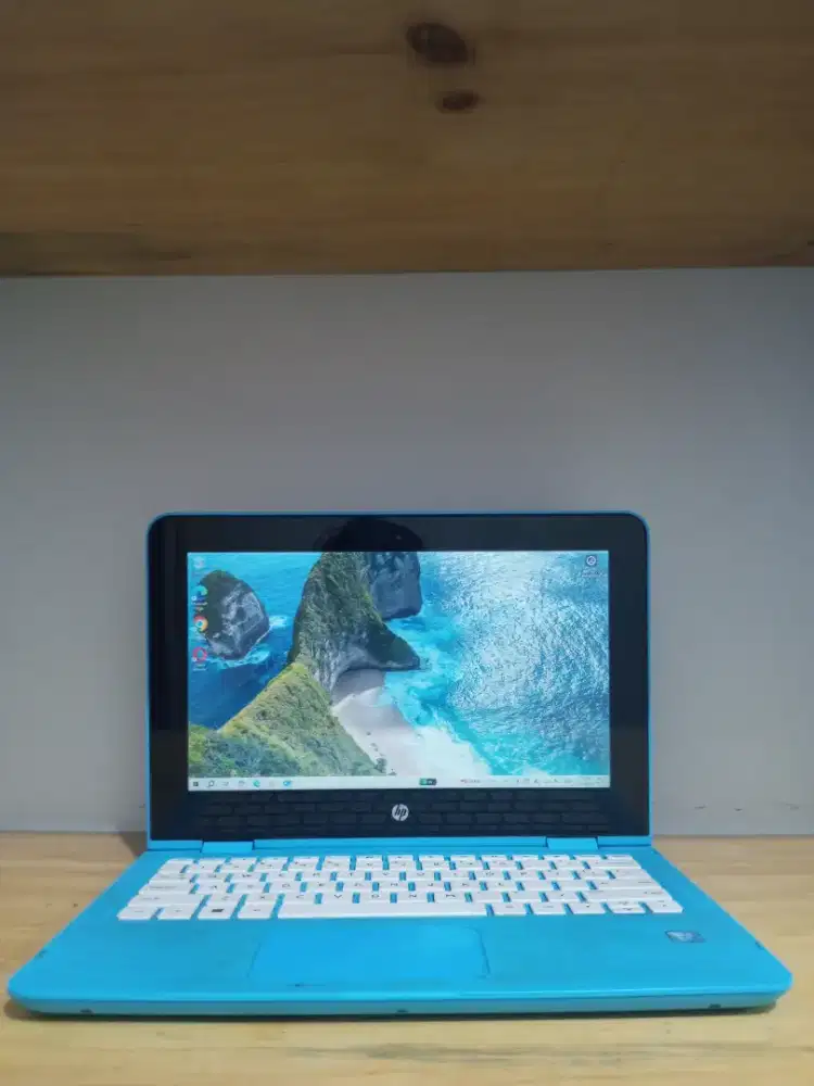 Touchscreen HP X360 Intel N3060 DDR 8GB SSD 128GB 12 Baterai 2 jam