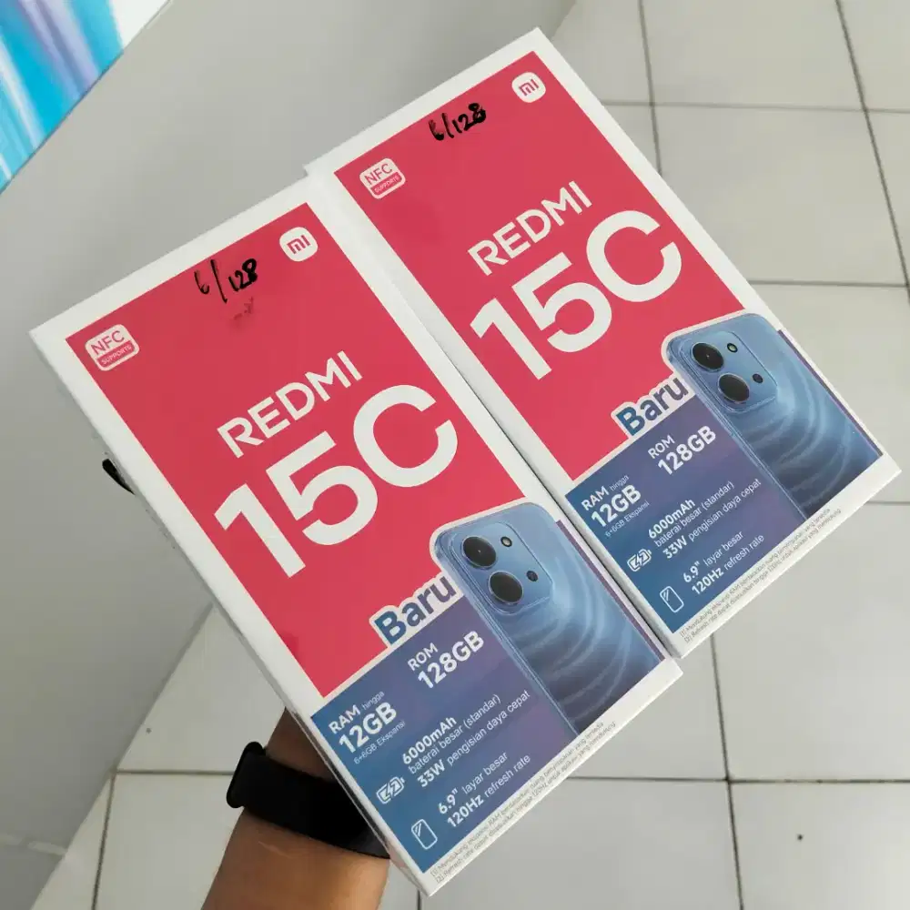 PROMO REDMI 15C RAM 6/128 GB . GARANSI RESMI