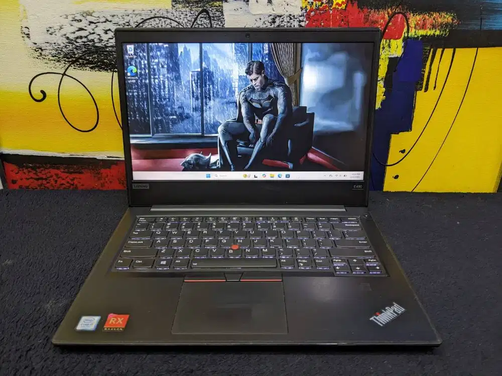 Laptop Thinkpad E490 i7 gen8 16/500 AMD RX550X 2GB Backlit siap pakai