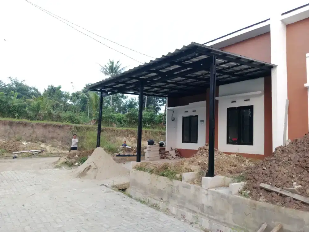 Kanopi baja ringan atap sepandek