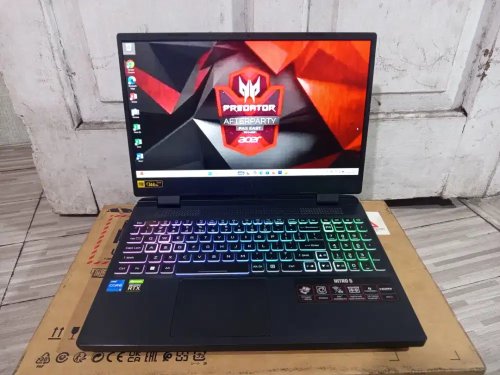 Laptop Acer Nitro 5 AN515 58,Intel Core I5 Gen 12,vga RTX3050,Ram8/512