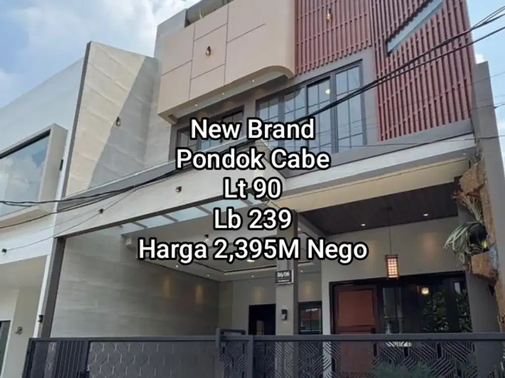 Rumah Baru Full Furnished pondok Cabe Tangsel