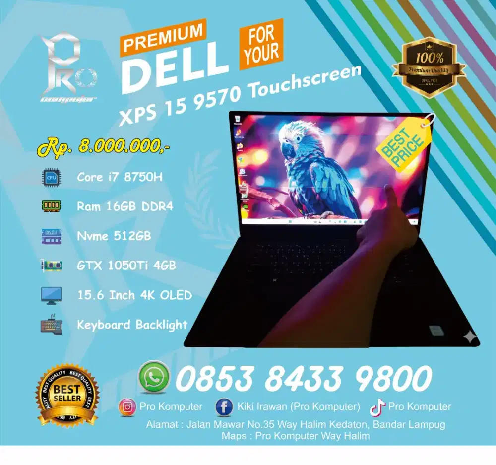 DELL XPS 15 9570 Touchscreen Gaming Render Prokomputer