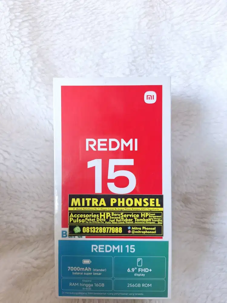 REDMI 15 8/256 NEW SEGEL RESMI