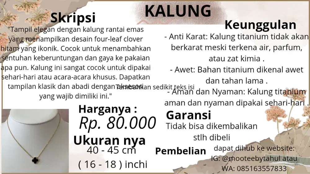 Kalung my titanium