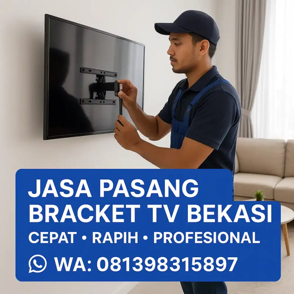 Jasa Pasang Bracket TV  Bekasi 24 - 43inchi-Rapi,Cepat,aman,Bergaransi