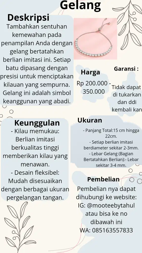 Gelang ku fashion ku