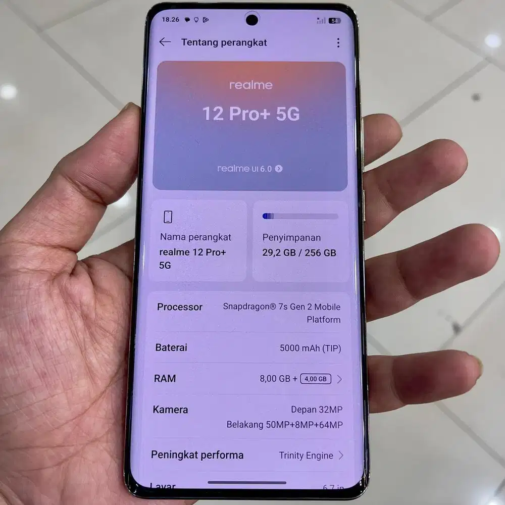 Realme 12 pro plus 8 / 256 resmi fullset original