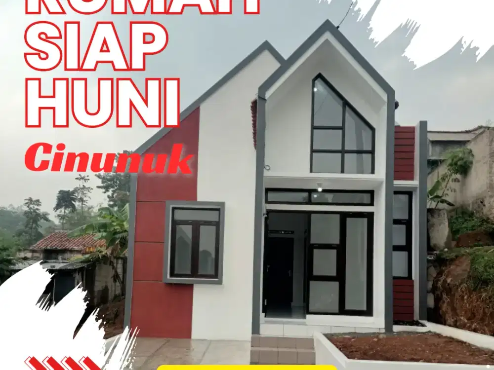 Rumah siap huni tanpa BI checking dekat Borma Cinunuk