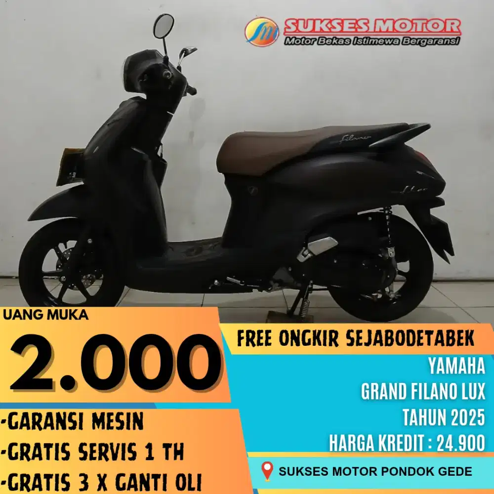 CASH/KREDIT YAMAHA GRAND FILANO LUX TAHUN 2025