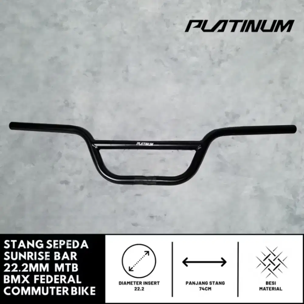 Stang Sepeda Sunrise Bar Platinum 22.2 FEDERAL Commuter Bike BMX